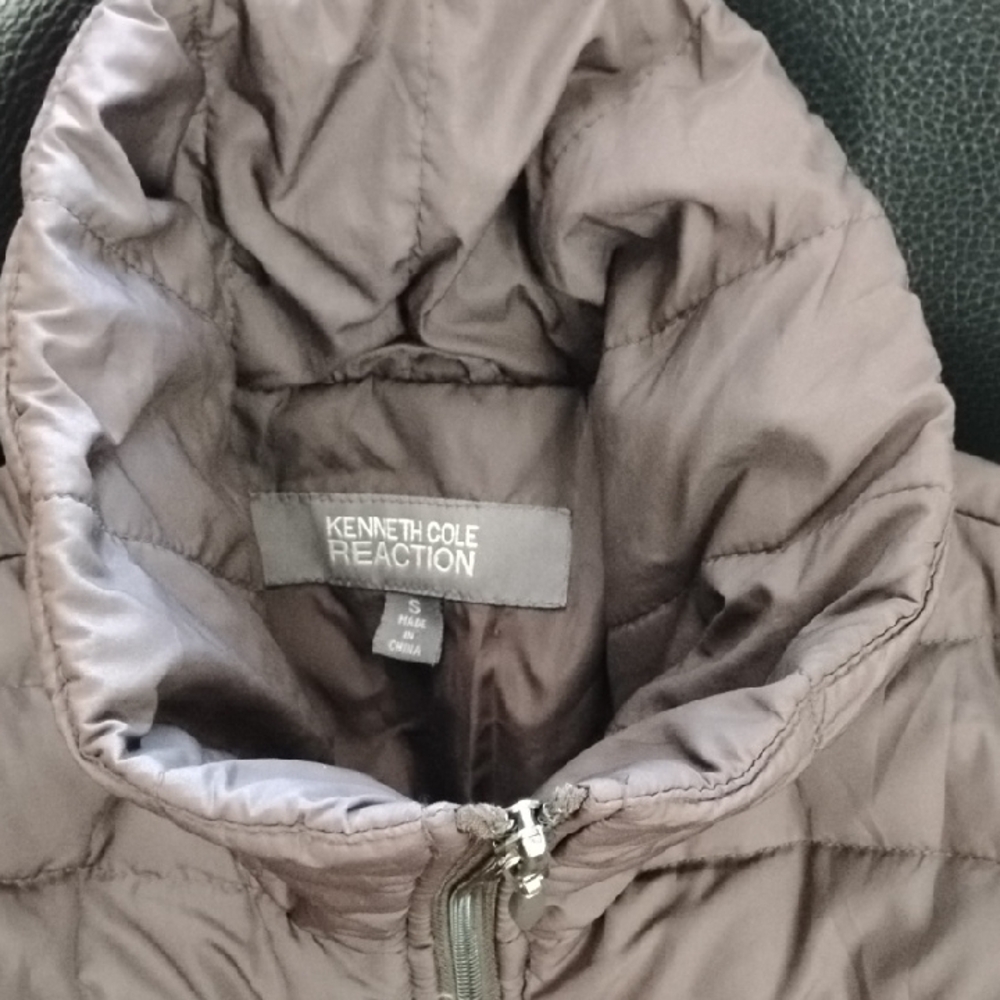 Kenneth Cole Reaction Quilted Zip-Front Puffer Jacket - Brown - Picture 5 of 11